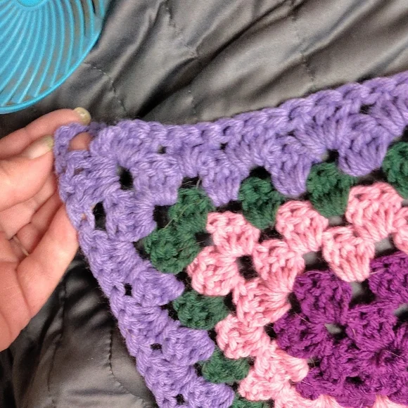 Pink and Purple Patchwork Quilt Cozy Bedding - Picture 5 of 5